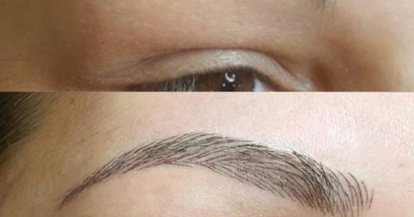 Волосковый татуаж бровей: фото и примеры макияжа до и после процедуры