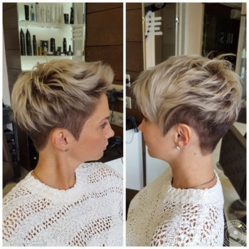 Стрижка с окрашиванием +креативный элемент укладки.