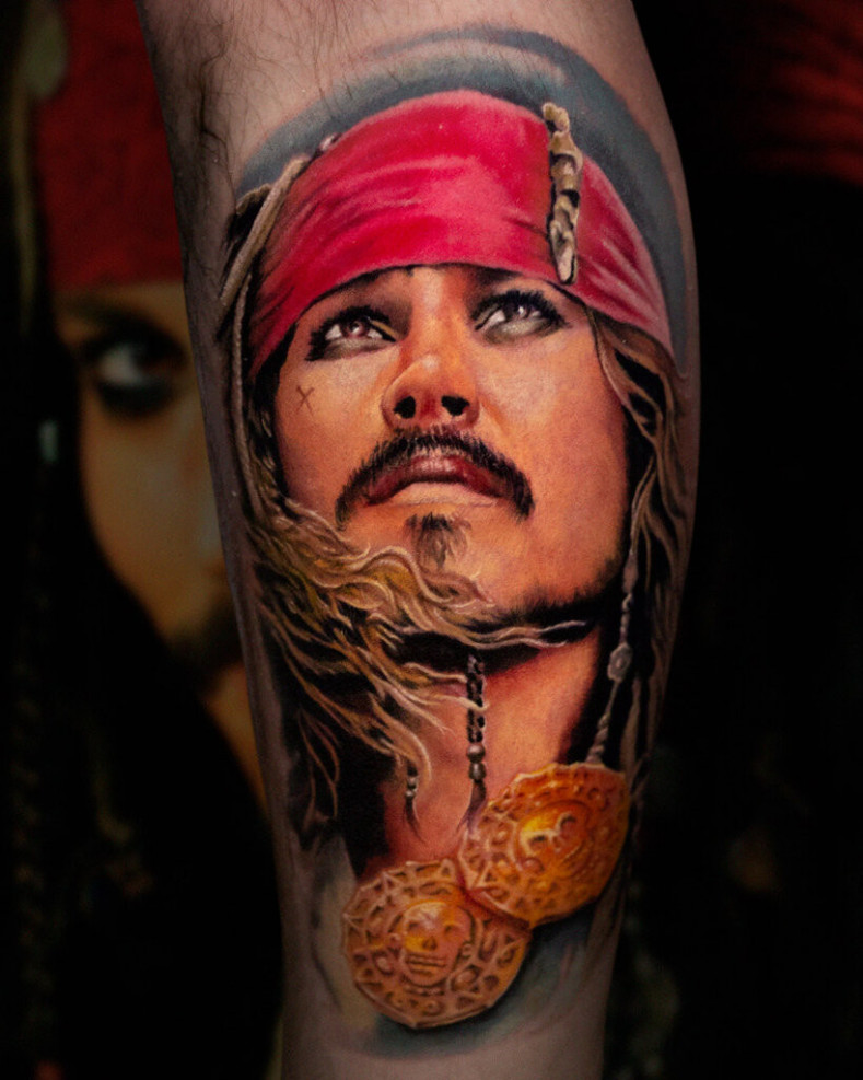 Pirat portret realizm, photo - Barber Shop Lucky Style