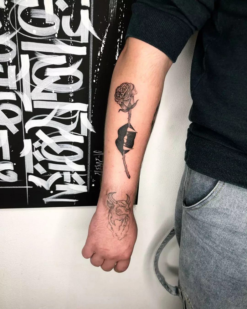 Männer Arm Vampir, photo - Tattoo-Meister Ксения Горячева