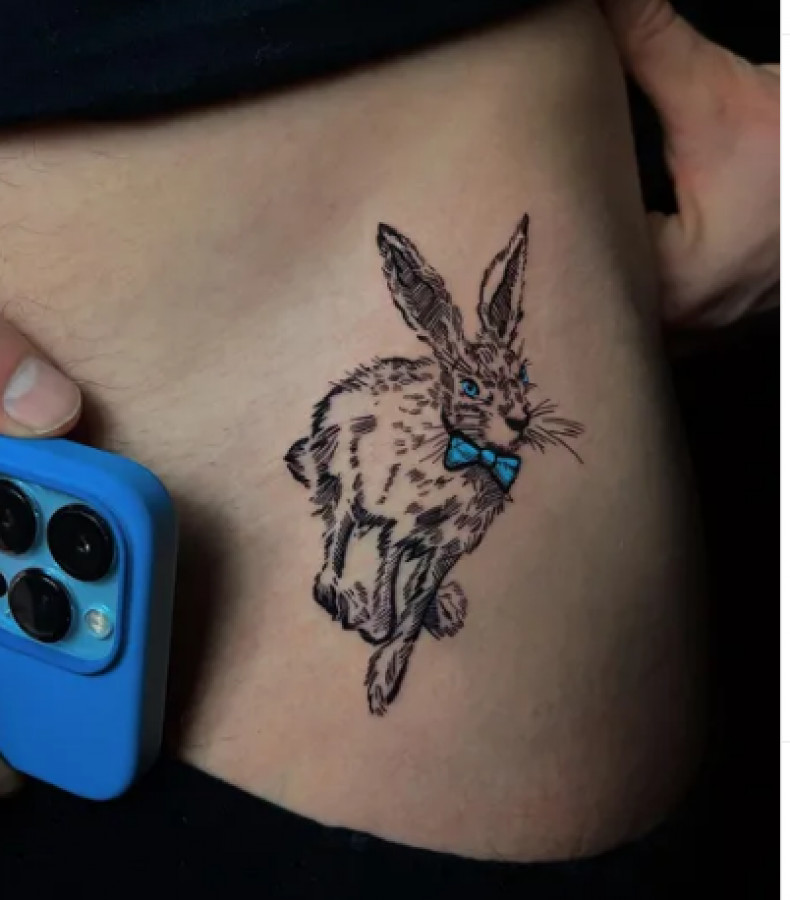 Hare side, photo - Tattoo Master Tanya