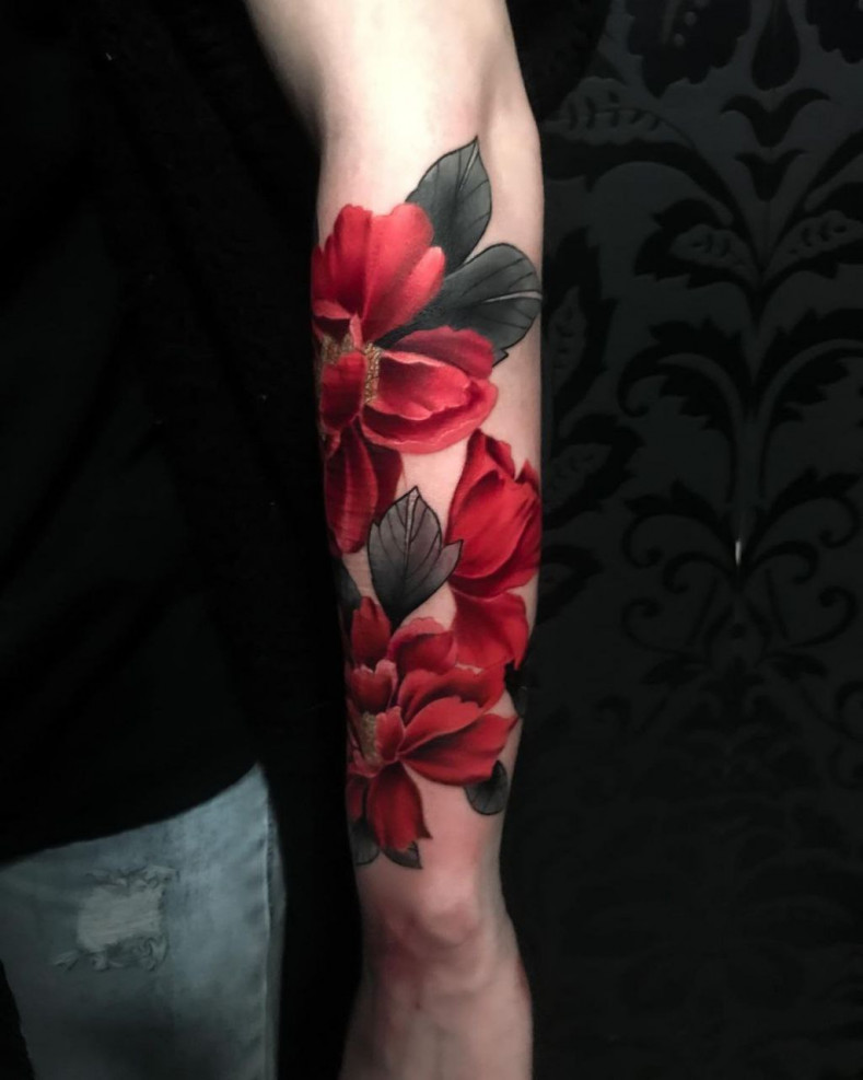 Women arm colorful, photo - Tattoo Master Anton