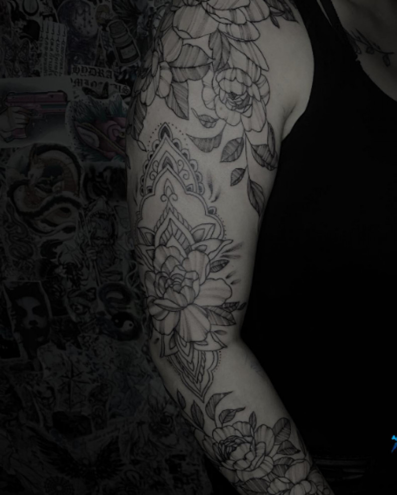 Women sleeve floral, photo - Tattoo Master Ana Vladova