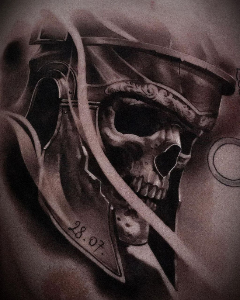 Männer Schädel, photo - Tattoo-Meister Artem Ckripal
