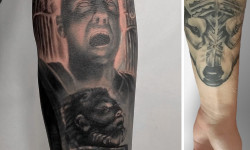 Перекрытие старой или некачественной татуировки Tattoo Master Никита Кит Gelendzhik