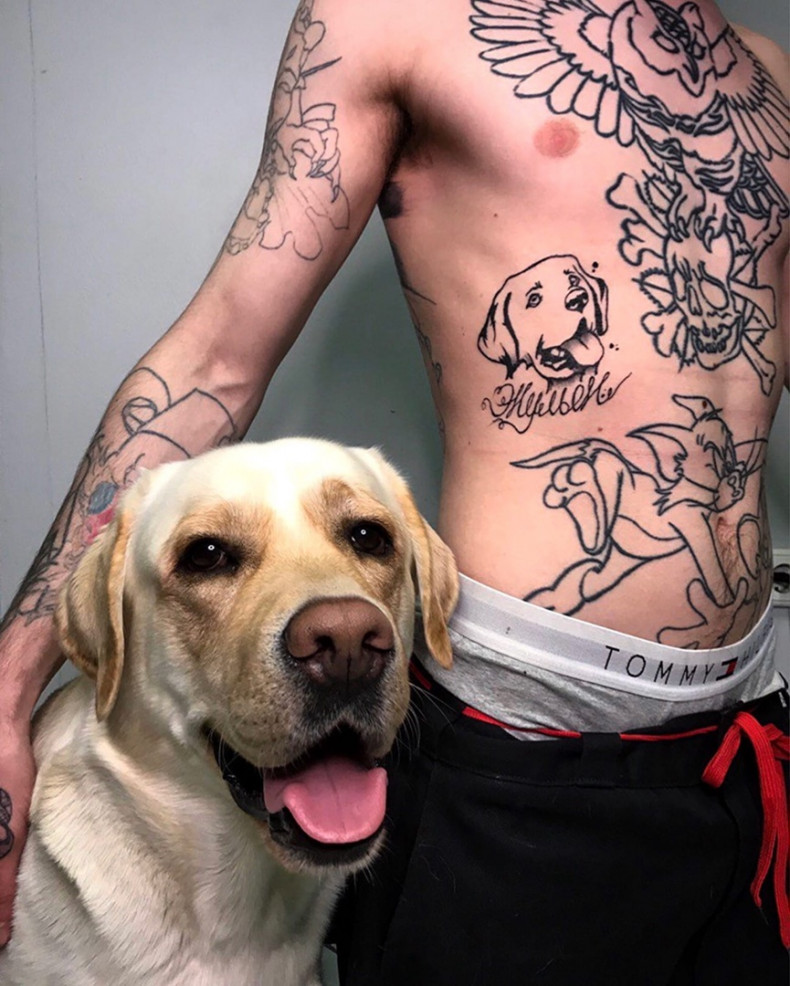 Мужские на боку портрет, photo - Тату салон Black Fern Tattoo