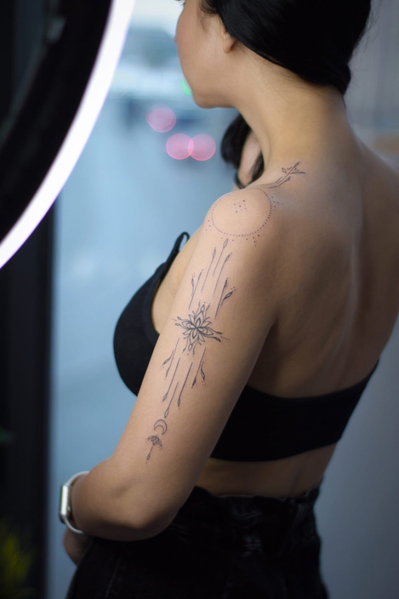 Женские на руке геометрия, photo - Тату мастер Наталья