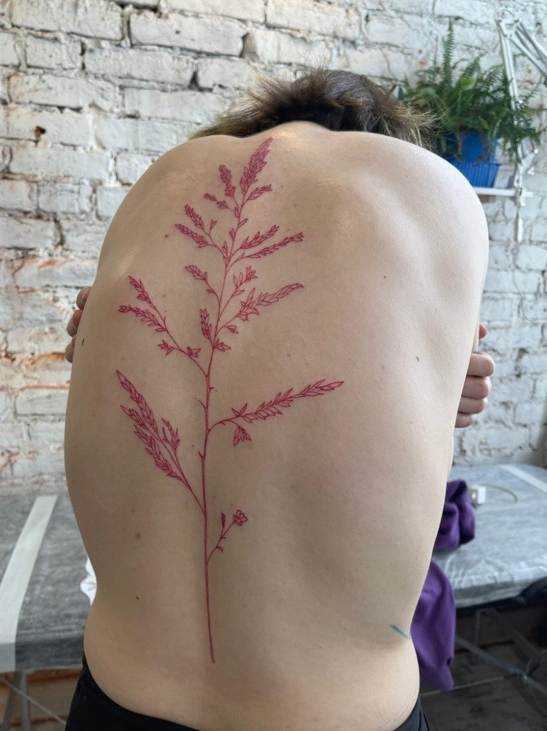 Женские большие ветка, photo - Тату салон Абажур