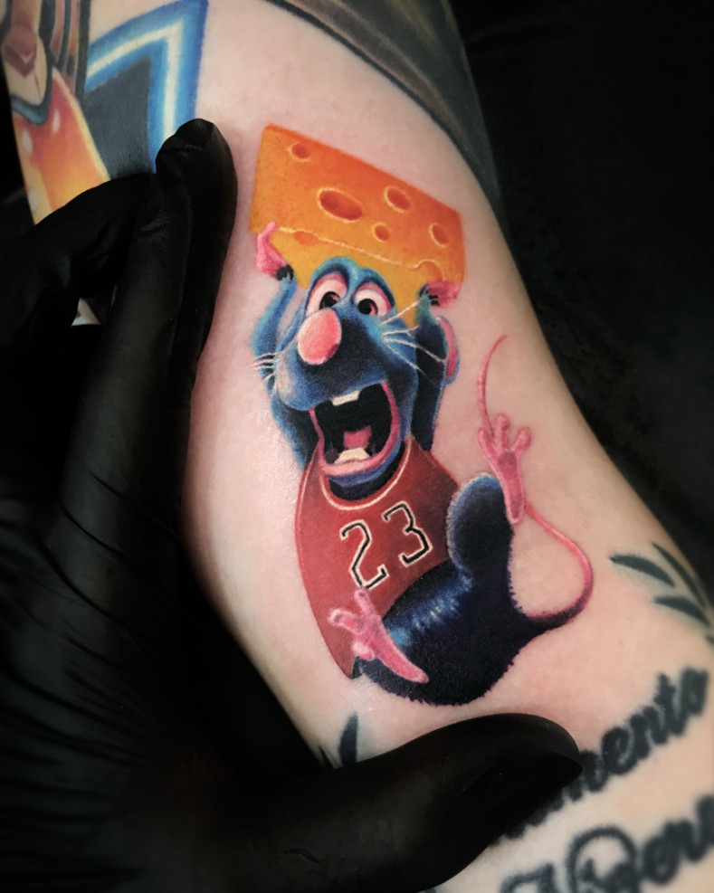 Cartoon Maus bunt, photo - Tattoo-Meister Сергей Фролов