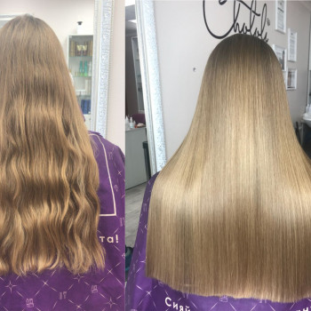 Кератиновое выпрямление волос Новосибирск - студия Chololi