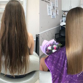 Кератиновое выпрямление волос Новосибирск - студия Chololi