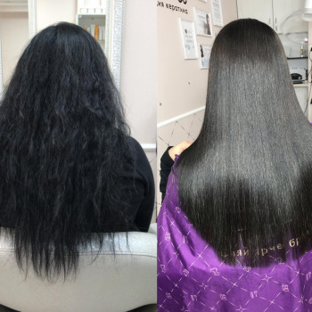 Кератиновое выпрямление волос Новосибирск - студия Chololi