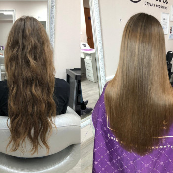 Кератиновое выпрямление волос Новосибирск - студия Chololi