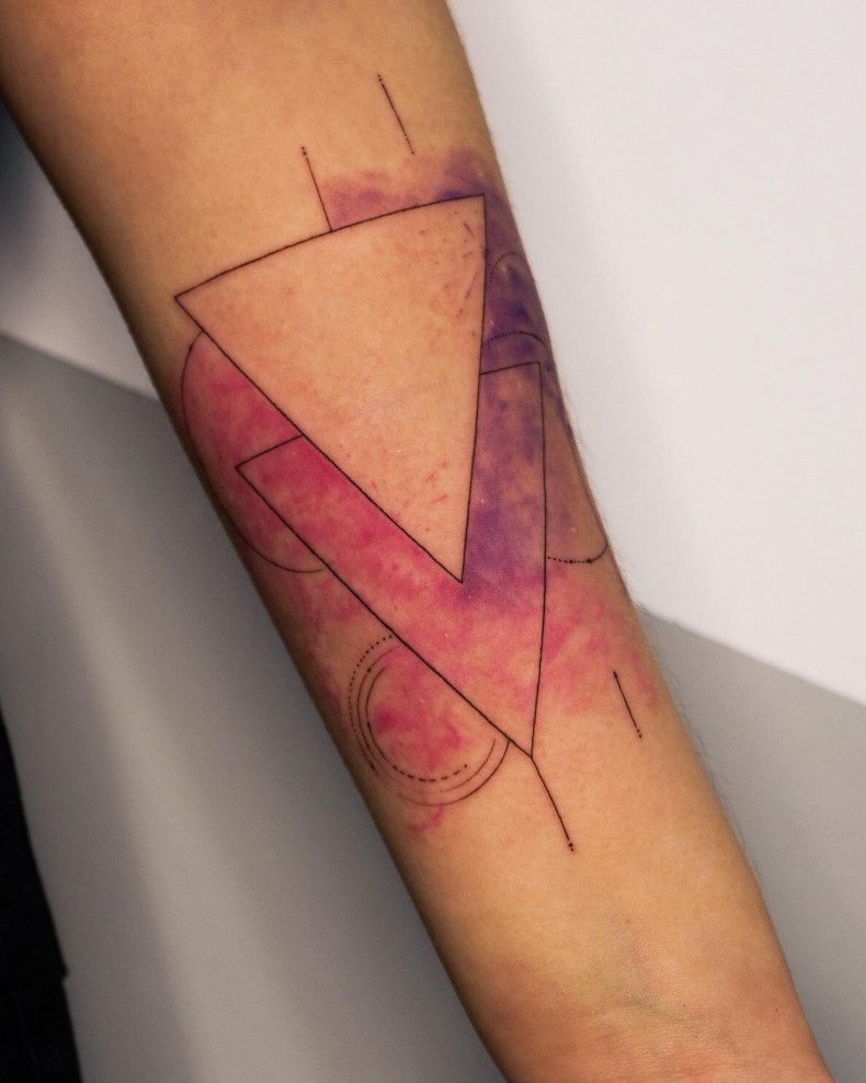 Женские на руке акварель, photo - Тату мастер Кира Соколова