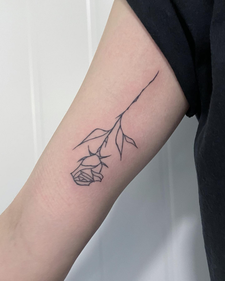 Frauen Arm Rosen, photo - Tattoo-Studio Odin