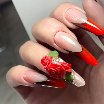 Выкладной френч
Лепка 4D 
Ручная работа  из пластилина для