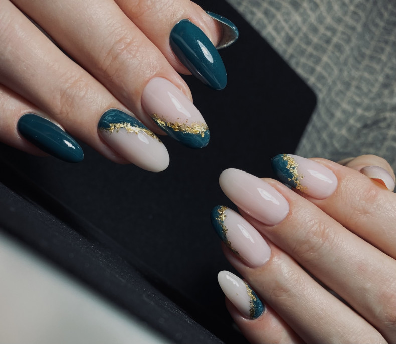 Blue gold, photo - Manicurist Анастасия Кириллова