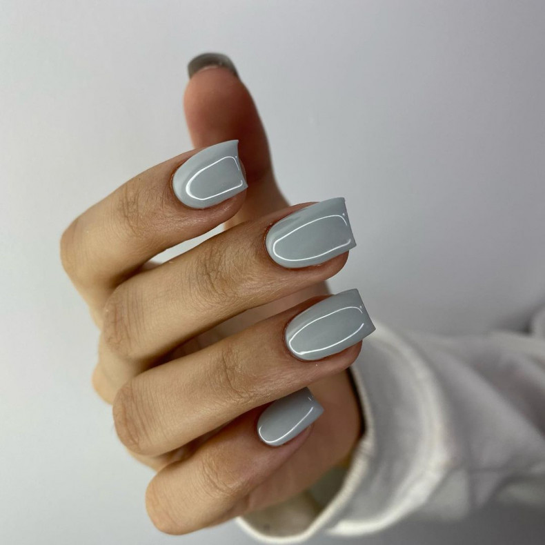 Square grey, photo - Manicurist Anastasiya Kharutunyan