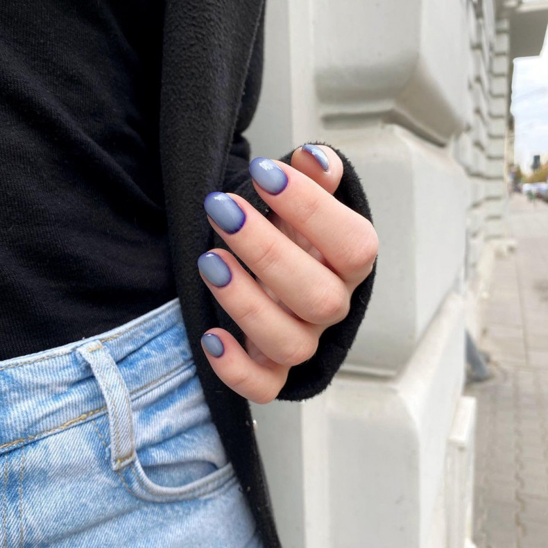 Ombre fioletowe, photo - Manicurzysta Mariya Pavlenko