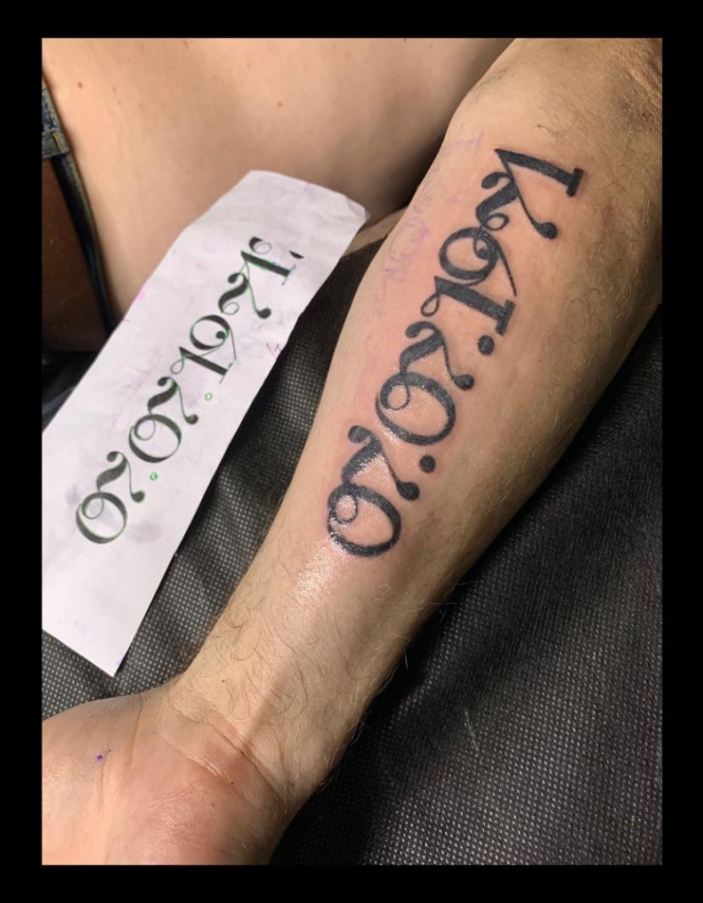 Men arm forearm, photo - Tattoo Master Liza Vishnevskaya