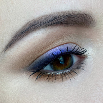 дневной макияж с цветным акцентом