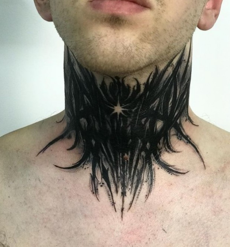 Männer Nacken muster, photo - Tattoo-Meister Viktor Pavlenko