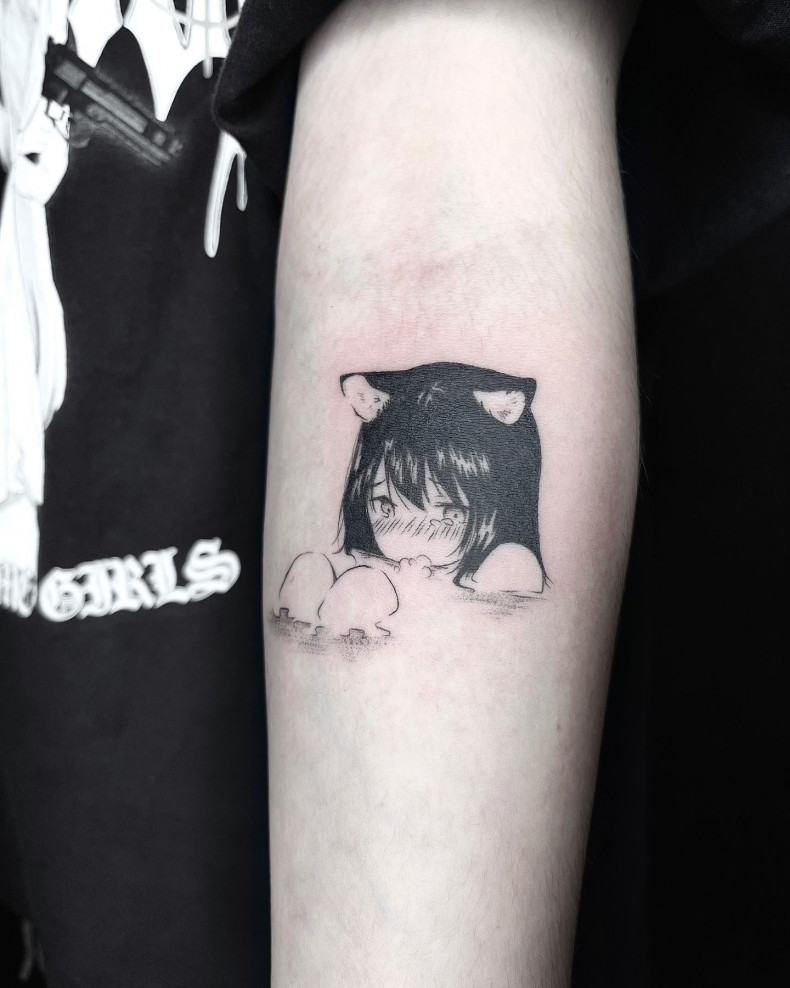Arm Anime-Serie, photo - Tattoo-Meister Ekaterina Semenova