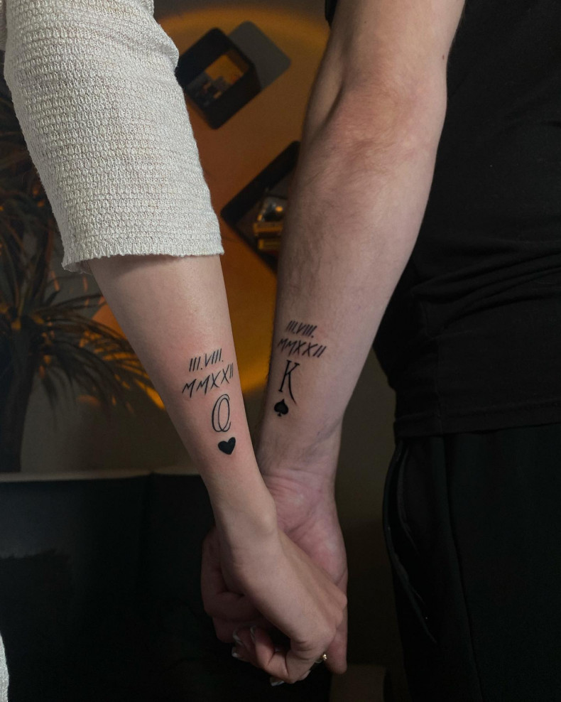 Arm Paar herz, photo - Tattoo-Meister Emilia Oliz tattoo