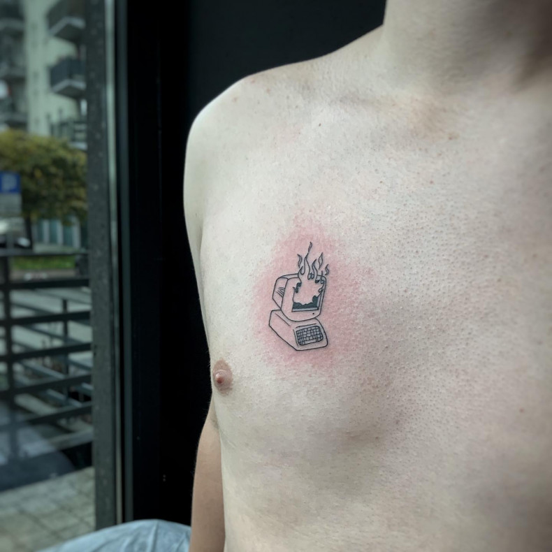 Men small mini, photo - Tattoo Master Andriy Bilogolovka