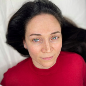 После 
Перекрыли татуаж 
Сделали красивый цвет 