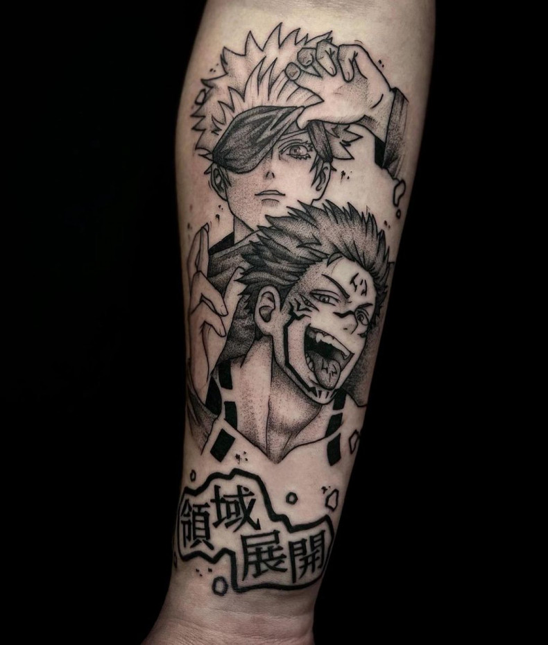 Männer Arm Anime-Serie, photo - Tattoo-Studio Art Visions