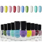 OUL'ISI 10 Colors Fingernail Polish Set, Quick Dry Nail Polish, Non Toxic Nail Polish, Peel off Nail Polish Gift Set