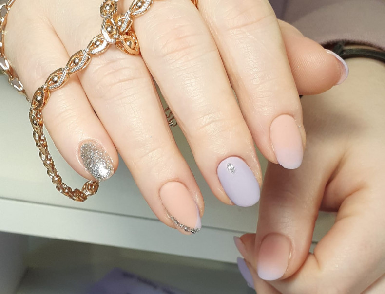 Матовый сиреневый, photo - Мастер маникюра Лилия Евграфова