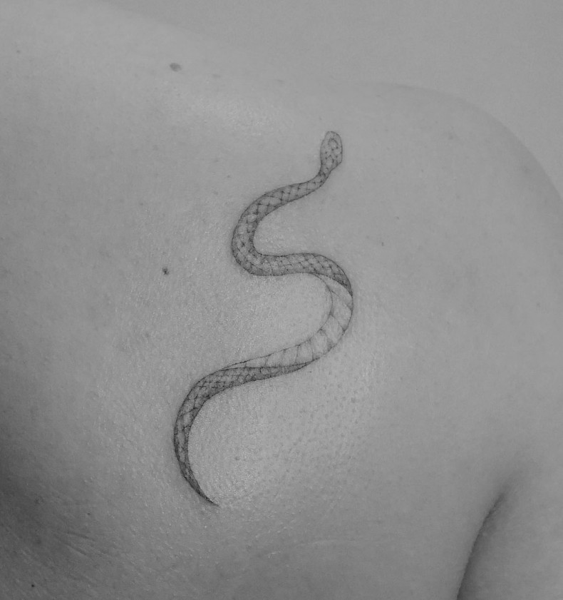 Frauen schlangen, photo - Tattoo-Studio Vaders. Dye