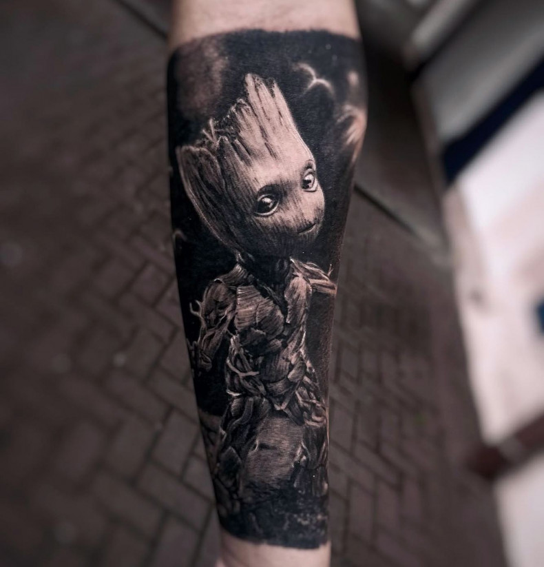 Männer Arm Star Wars, photo - Tattoo-Studio Last Hope