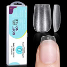 TOMICCA Extra Short Coffin Nail Tips - 15 Size Full Matte Soft Gel Nail Tips, 360PCS Pre-shaped No Need Nail Files and Base Coat Full Cover Nail Tips for Nail Extensions