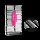 No C Curve XXL Square Nail Tips-Clear Acrylic Nails Square Shape Nail Tips SITELENABY 500 pcs Flattened Half Cover False Nails for Nail Salons and DIY French ABS Nail Art Tips (xxl Long Sqare No c curve)