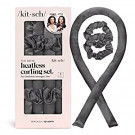 KITSCH Charcoal Satin Heatless Curling Set, 1 EA