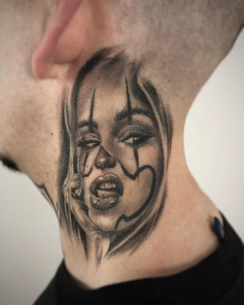 Männer Nacken chicano, photo - Tattoo-Studio Youngart Tattoo