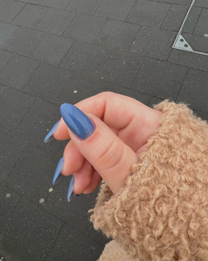 Winter Nägel Blaue, photo - Maniküre Nataly Dyudyuk