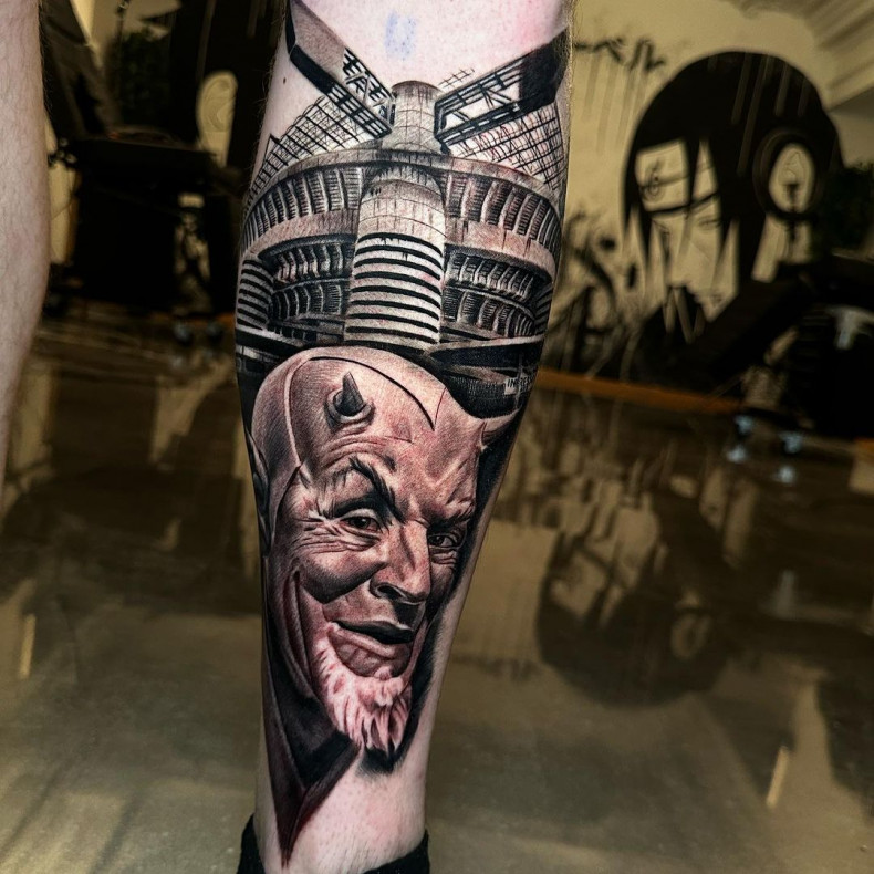 Men monster leg, photo - Tattoo Studio Ambition Ink