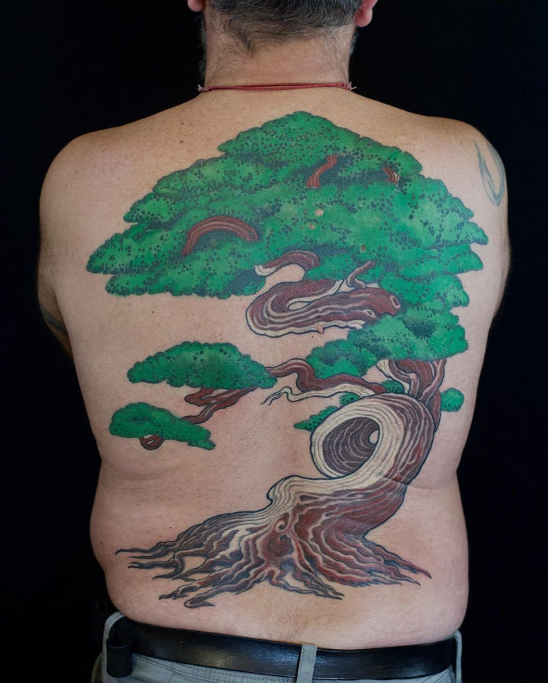 Men big tree, photo - Tattoo Master Claudio Pittan