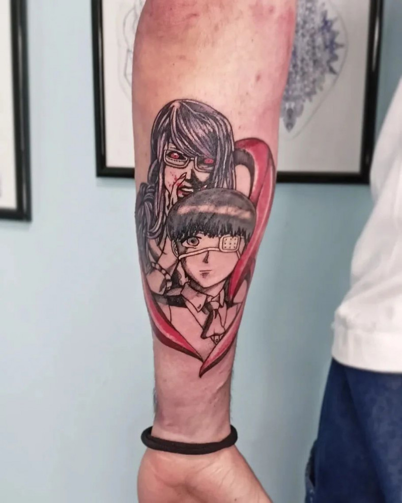 Männer Arm Anime-Serie, photo - Tattoo-Studio Mad Monkey Tattoo