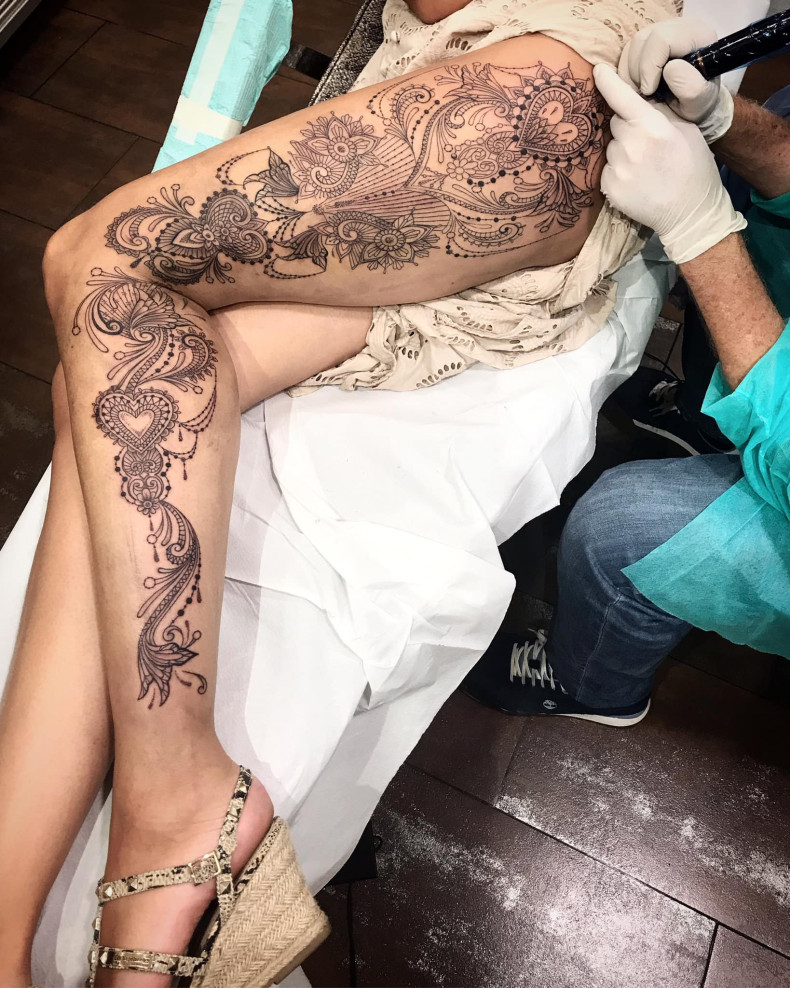 Women big lace, photo - Tattoo Studio Tribal Tattoo