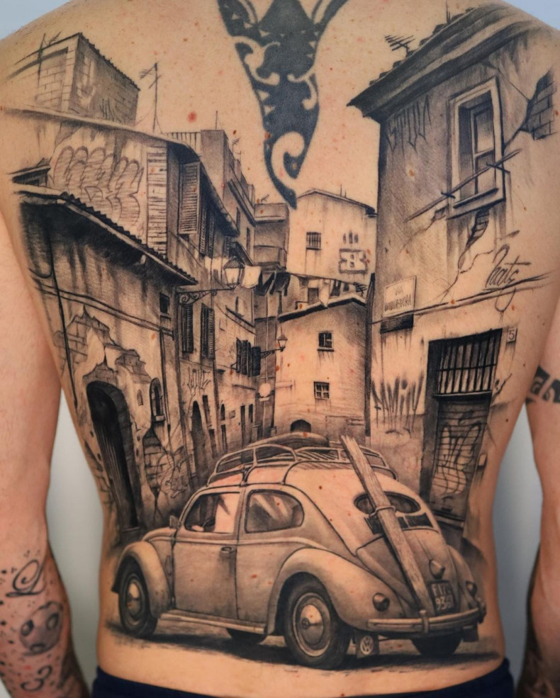 Men car big, photo - Tattoo Studio Macko