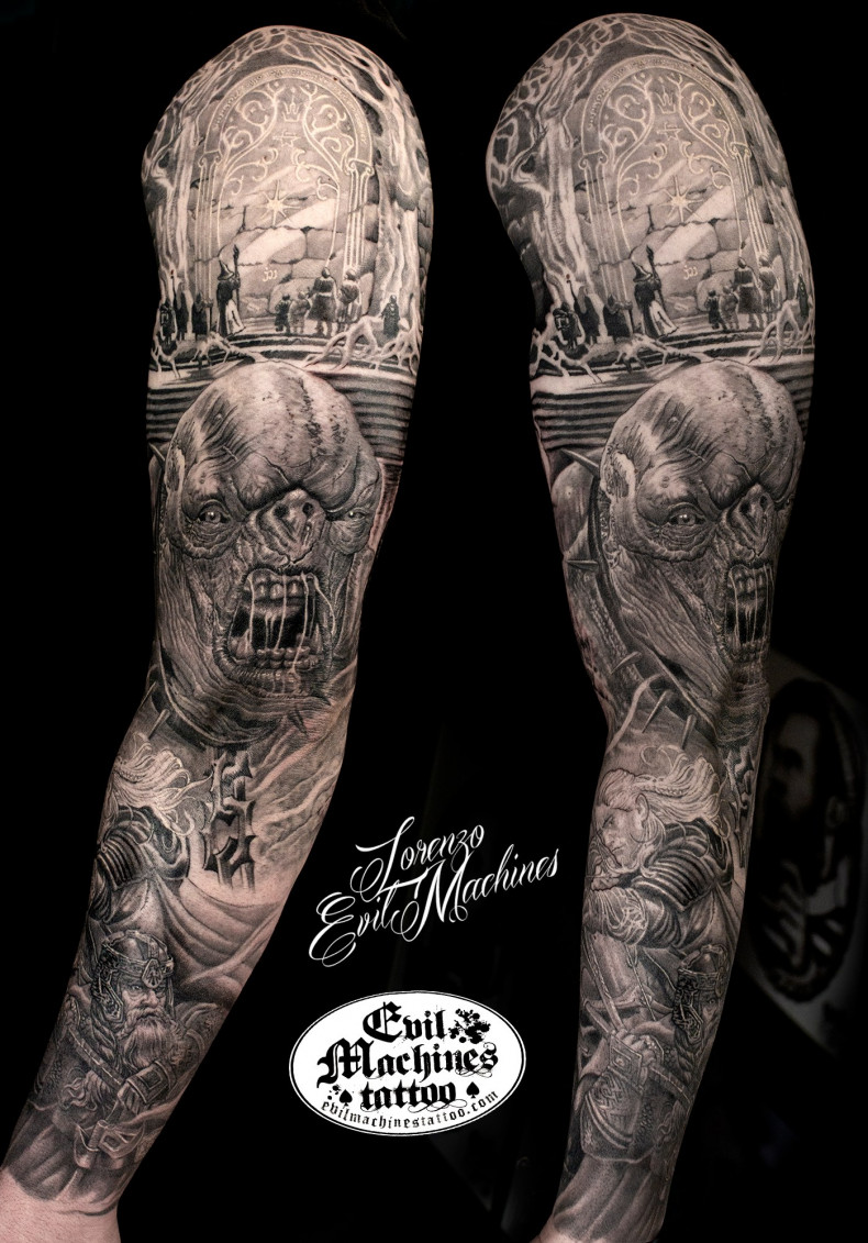 Men warrior monster, photo - Tattoo Studio Evil Machines