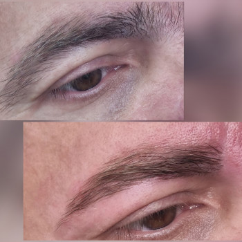 Мужская коррекция бровей