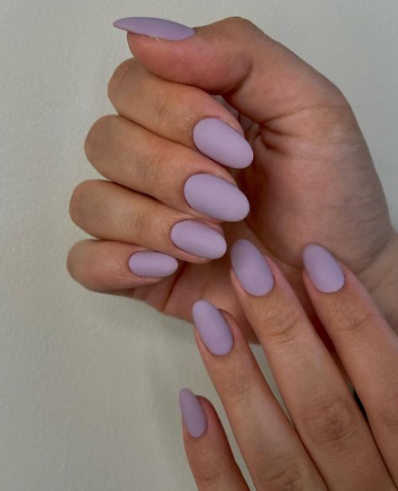 Matte lilac, photo - Manicurist Anastasiya