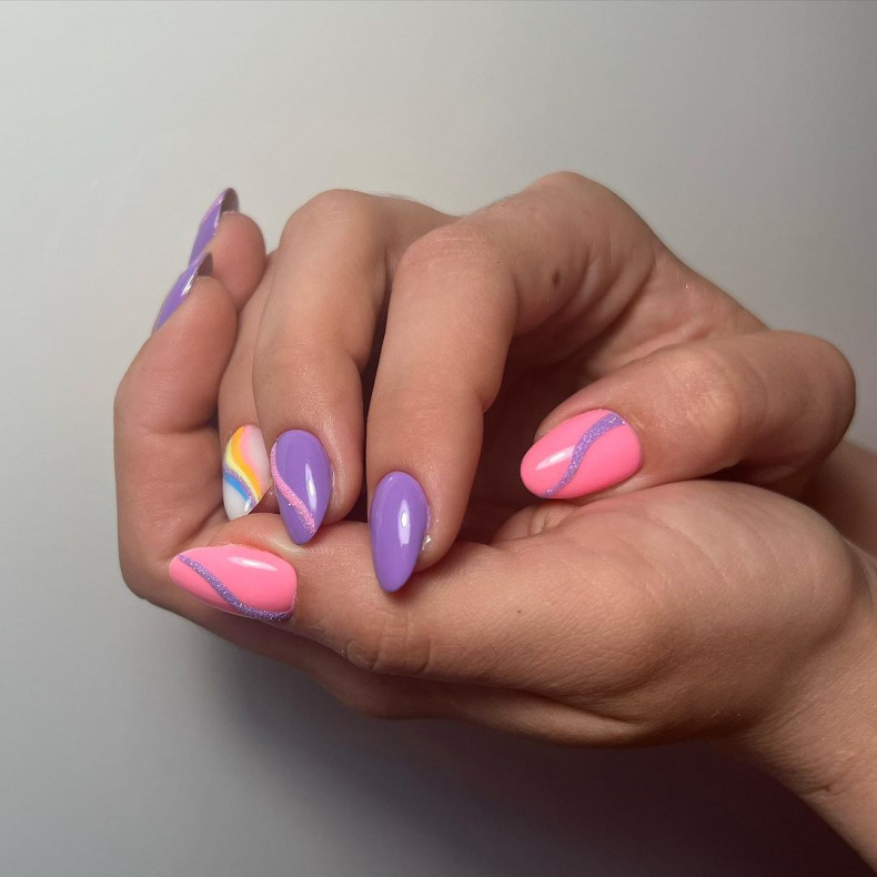 Summer bright pink, photo - Manicurist Oxana Gubareva
