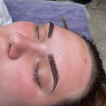 Пудровые брови